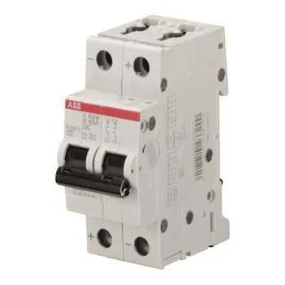 ABB Sicherungsautomat S202M-K20UC | 2-polig | 20A | K-Charakteristik | 10kA | 400V AC/DC | IP20 | 2TE