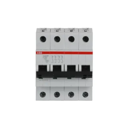 ABB Leitungsschutzschalter S204M-C32 | 32A | 4-polig | 400V AC | Auslösecharakteristik C | 10kA | IP20 | 4TE