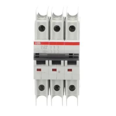 ABB Sicherungsautomat SU203M-K35 | Leitungsschutzschalter 3-polig | 35A | 400V AC/DC | 10kA | K-Charakteristik | IP20