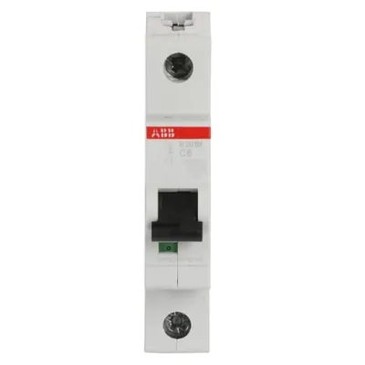ABB Leitungsschutzschalter S201M-C6 | 1-polig | C-Charakteristik | 6A | 230V | 10kA | Hutschiene | IP20 | Pro M Compact