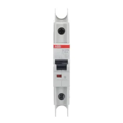 ABB Sicherungsautomat SU201M-C10 10A | Leitungsschutzschalter 1-polig | 230V/400V | 10kA | IP20 | Weiß