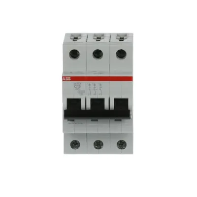 ABB S203-C13 Leitungsschutzschalter 3-polig | Typ C | 13A | 6kA | 400V AC | Hutschiene | 3TE | IP20 | Pro M Compact