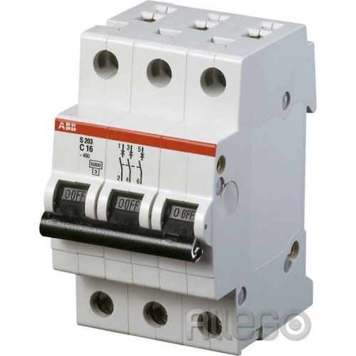 Bild: ABB Stotz Sicherungsautomat 6kA 20A C 3p S 203-C 20