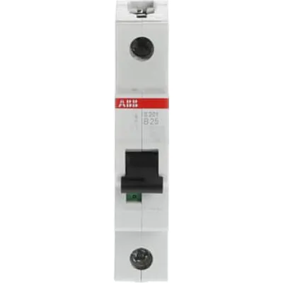 ABB Leitungsschutzschalter S201-B25 | Sicherungsautomat 25A | 1-polig | B-Charakteristik | 6kA | 230V | IP20