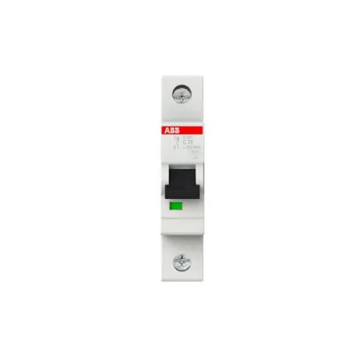 ABB Leitungsschutzschalter S201-C25 | 1-polig | 25A | C-Charakteristik | 230V AC | 6kA Kurzschlussfest | Compact | IP20