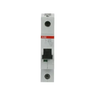 ABB Leitungsschutzschalter S201-B32 | 1-polig | 32A | B-Charakteristik | 6kA | 230V | DIN-Schiene | IP20 | grau