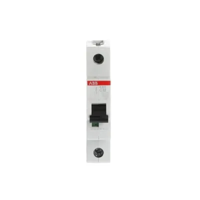 ABB Leitungsschutzschalter S201-C32 | 1-polig | 32A | C-Charakteristik | 6kA | 230V | Hutschiene