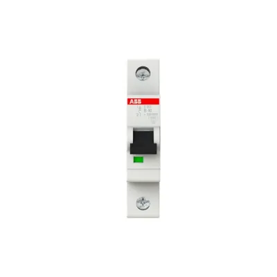 ABB Leitungsschutzschalter S201-B40 | Sicherungsautomat 1-polig 40A B-Charakteristik | 230V AC | 6kA | 1TE | IP20