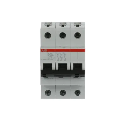 ABB Leitungsschutzschalter S203-K16 | 3-polig | K-Charakteristik | 16A | 400V AC | 6kA | IP20 | Pro M Compact