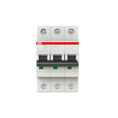 ABB S203-K25 | Leitungsschutzschalter | 3-polig | 25A | K-Charakteristik | 400V | 6kA | IP20 | Pro M Compact