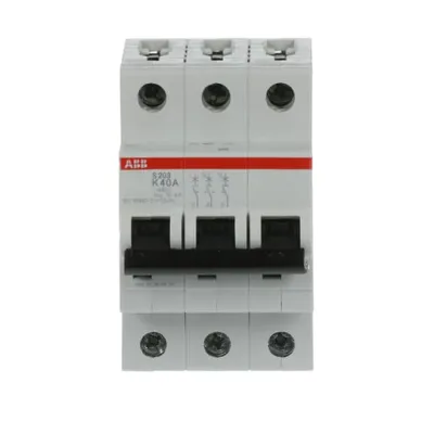 ABB Leitungsschutzschalter S203-K40 | 3-polig | K-Charakteristik | 40A | 400V AC | 6kA | Pro M compact | IP20 | 3TE