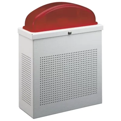 ABB Stotz Sirene Außensirene SSF/GB 1479061 | 12V DC | Blitzleuchte 110dB | vandalismussicher Aluminium | rot/weiß