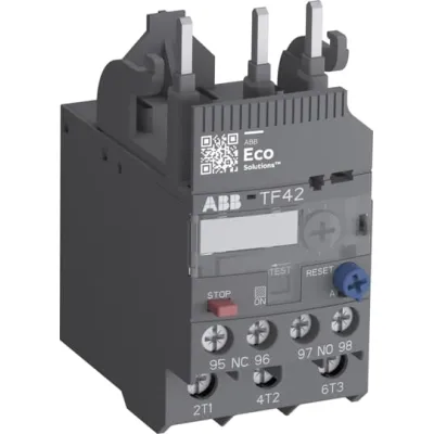 ABB Überlastrelais TF42-1.0 | 0,74-1A | 3-polig | Auslöseklasse 10 | Direktanbau | Grau | 1SAZ721201R1023