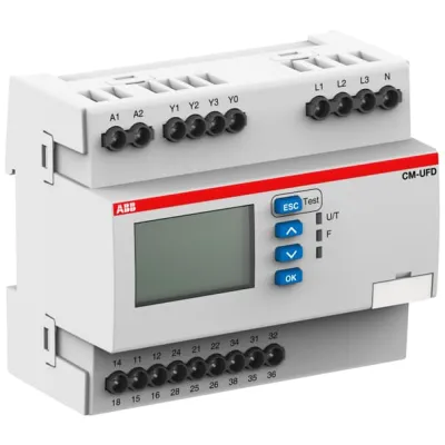 ABB Netzeinspeiseüberwachungsrelais CM-UFD.M31 | NA-Schutz VDE-AR-N 4105 | 1/3-phasig | 24-240V AC/DC | 3 Wechsler