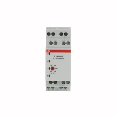 ABB Stotz Unterspannungsrelais | E236-US2 | 3-Phasen+N | 250V AC | 2 Wechsler | DIN-Schiene | IP20 | 160–240V