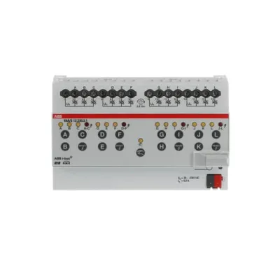 ABB Ventilantrieb-Aktor VAA/S12.230.2.1 | 12fach KNX Heizungsaktor | 230V AC | REG Montage | Handschaltung | IP20