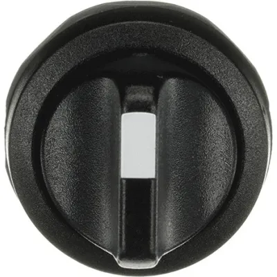 ABB Wahlschalter M2SS2-10B | 2 Schaltstellungen | kurzer Drehgriff | verrastend | Lochdurchmesser 22mm | IP66 | schwarz
