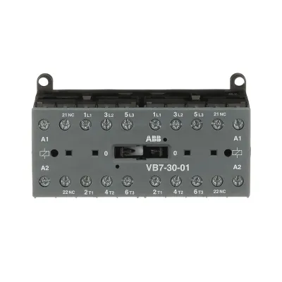 ABB Wendeschütz VB7-30-01-01 | 5,5kW | AC 24V 50Hz | 3 Schließer 1 Öffner | Schraubanschluss | IP20 | Tragschiene