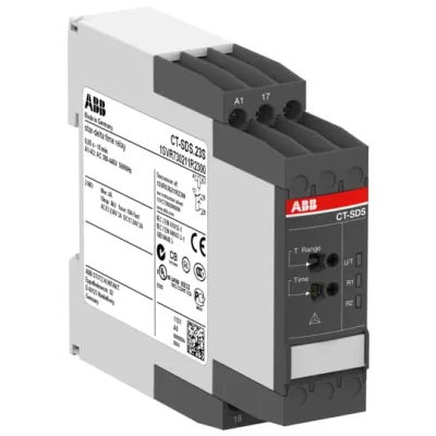 ABB Zeitrelais CT-SDS.23S | Stern-Dreieck | 380-440V AC | 0,05-600s | 2 Schließer | Hutschiene | Schraubanschluss