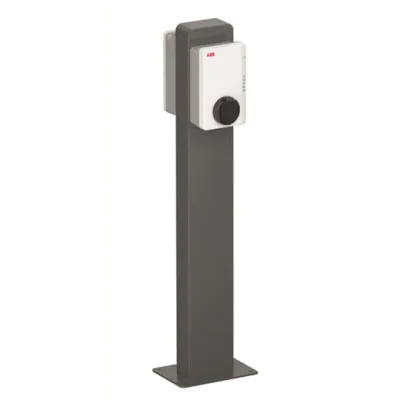 ABB Standfuß für 2 Terra AC Wallboxen 6AGC085684 | Stele | Rücken-an-Rücken | Aluminium | freistehend | 1,40 m Höhe