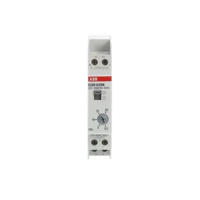 ABB Treppenlicht-Zeitschalter E232E-8/230N | Zeitrelais 230V AC/DC | DIN-Schiene | 1 Schließer | 0,5–20 Min