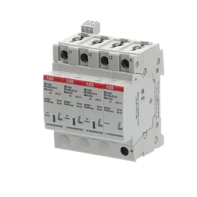 ABB Überspannungsschutz Typ 2 OVRT23N40-275PT | 3+N/PE 20kA 230/400V | QuickSafe | Hutschiene 4TE | optische Anzeige