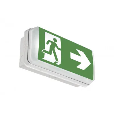 ABB LED Sicherheitsleuchte XT100ST | Notleuchte 2W | IP65 | 20m | 3h Akku | Wand-/Deckenmontage | Weiß