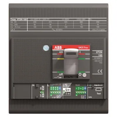 ABB XT2S 160 Ekip LS/I In=100A 4p F F XT2S 160 Ekip LS/I In=100A 4pFF Komp