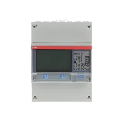 ABB Messwandlerzähler B24 352-100 | 3-phasig | RS485 Modbus | CT-Anschluss 6A | MID | 4 DIN | Multitarif | IP20