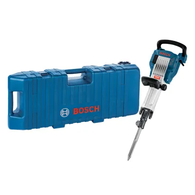Bosch Abbruchhammer GSH 16-30 | 1750W | 41J | 16,5kg | 1300/min | 30mm Sechskant | inkl. Spitzmeißel & Trolley