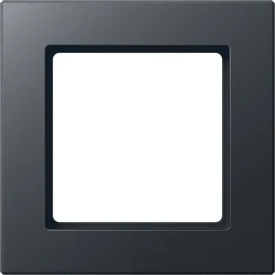 JUNG Rahmen 1-fach AC581BFANM | Abdeckrahmen Unterputz | Thermoplast bruchsicher | matt lackiert | anthrazit