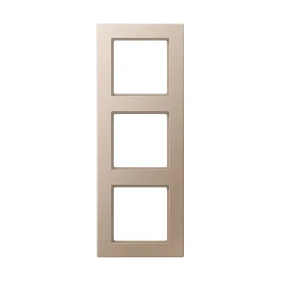 JUNG Rahmen 3-fach AC583CH | Abdeckrahmen Serie A Creation | Unterputz | Duroplast | waagerecht & senkrecht | champagner
