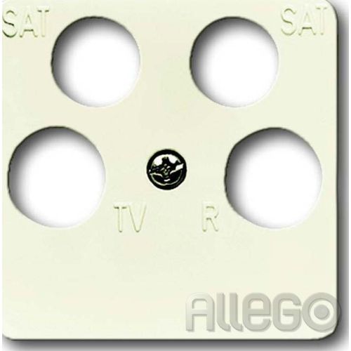 Bild: Abdeckung 50x50 4f Daten-KT, weiss