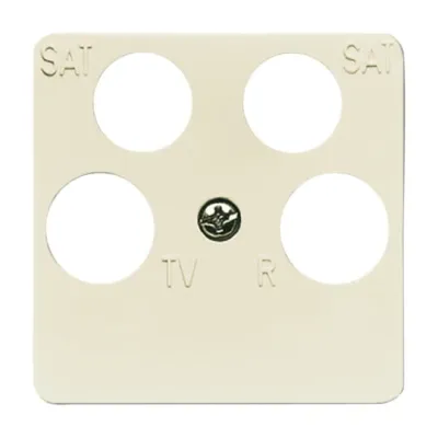 Busch-Jaeger Zentralscheibe 4-fach | Antennensteckdose | 1743/10-04-212 | Duro 2000 SI | UP | weiß | IP20