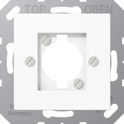 JUNG Abdeckung XLR-Steckdose A568-1BFWW | Lautsprecher-Steckverbinder | Thermoplast | alpinweiß