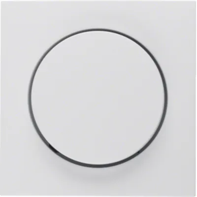 Berker Zentralstück mit Regulierknopf 11371909 | Drehdimmer Abdeckung S.1/B.3/B.7 | Kunststoff | matt | polarweiß