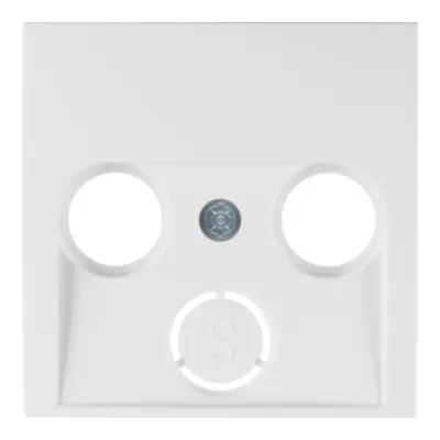 Abdeckung f.Antennendose S.1/B.1/.3/.7Glas pws/gl