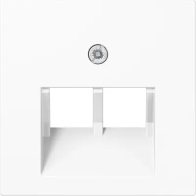 JUNG Abdeckung für IAE/UAE-Datendose | 2x8-polig | bruchsicher | Kunststoff | alpinweiß | A569-2BFPLUAWW