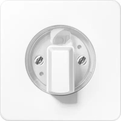 JUNG Abdeckung für Drehschalter CD1541WW | Jalousie | passend für Schaltuhr | Thermoplast | glänzend | alpinweiß