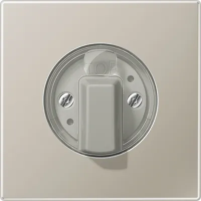 JUNG Abdeckung Drehschalter ES1941 | Jalousie-Drehknopf | Edelstahl matt | 70x70mm | IP44 | Klemmbefestigung