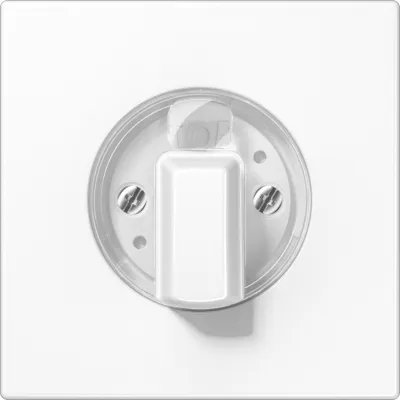 JUNG Abdeckung für Drehschalter LS1941WW | Jalousie | Drehknopf | Duroplast glänzend | IP44 | alpinweiß RAL 9010
