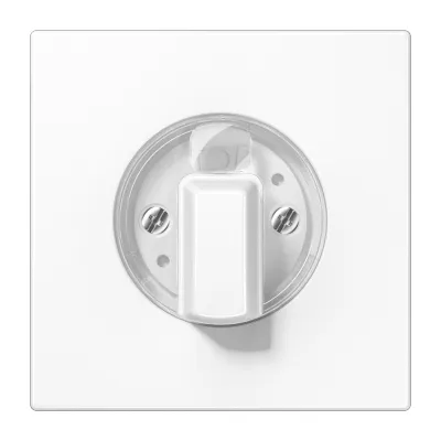 JUNG Abdeckung für Drehschalter LS1941WW | Jalousie | Drehknopf | Duroplast glänzend | IP44 | alpinweiß RAL 9010