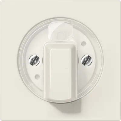 JUNG Abdeckung für Drehschalter A1541 | Zentralplatte Jalousie | Duroplast glänzend | IP44 | cremeweiß (RAL 1013)
