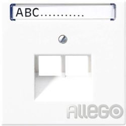 Abdeckung f. IAE/UAE 2x8p LS 990, alpinweiss, +BF