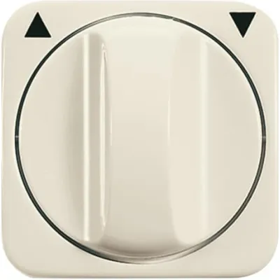 Busch-Jaeger Zentralscheibe Jalousieschalter | 2542 DR-212 | Drehgriff | Pfeil-Symbol | Duroplast | IP20 | weiß