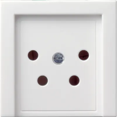 Gira Abdeckung KPN-Anschlussdose 027903 | 4-polig | System 55 | Kunststoff | Unterputz | reinweiß glänzend