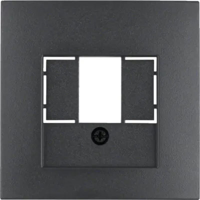 Berker Zentralplatte TAE Abdeckung B.3/B.7 | anthrazit matt | Kunststoff | Unterputz | RAL 7021