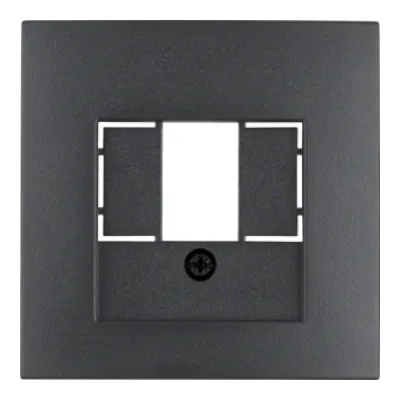 Berker Zentralplatte TAE Abdeckung B.3/B.7 | anthrazit matt | Kunststoff | Unterputz | RAL 7021