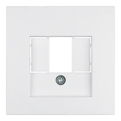 Berker Zentralplatte 10331909 TAE-Steckdose S.1/B.3/B.7 | Zentralstück | Unterputz | Kunststoff matt | polarweiß