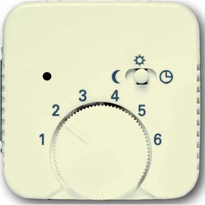 Busch-Jaeger Zentralscheibe 1795-212 | Abdeckung Temperaturregler 1095 U/1096 U | Nachtabsenkung | Kunststoff | weiß
